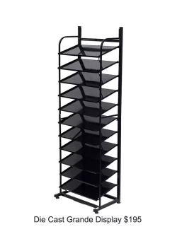 Display-Die Cast Floor Rack